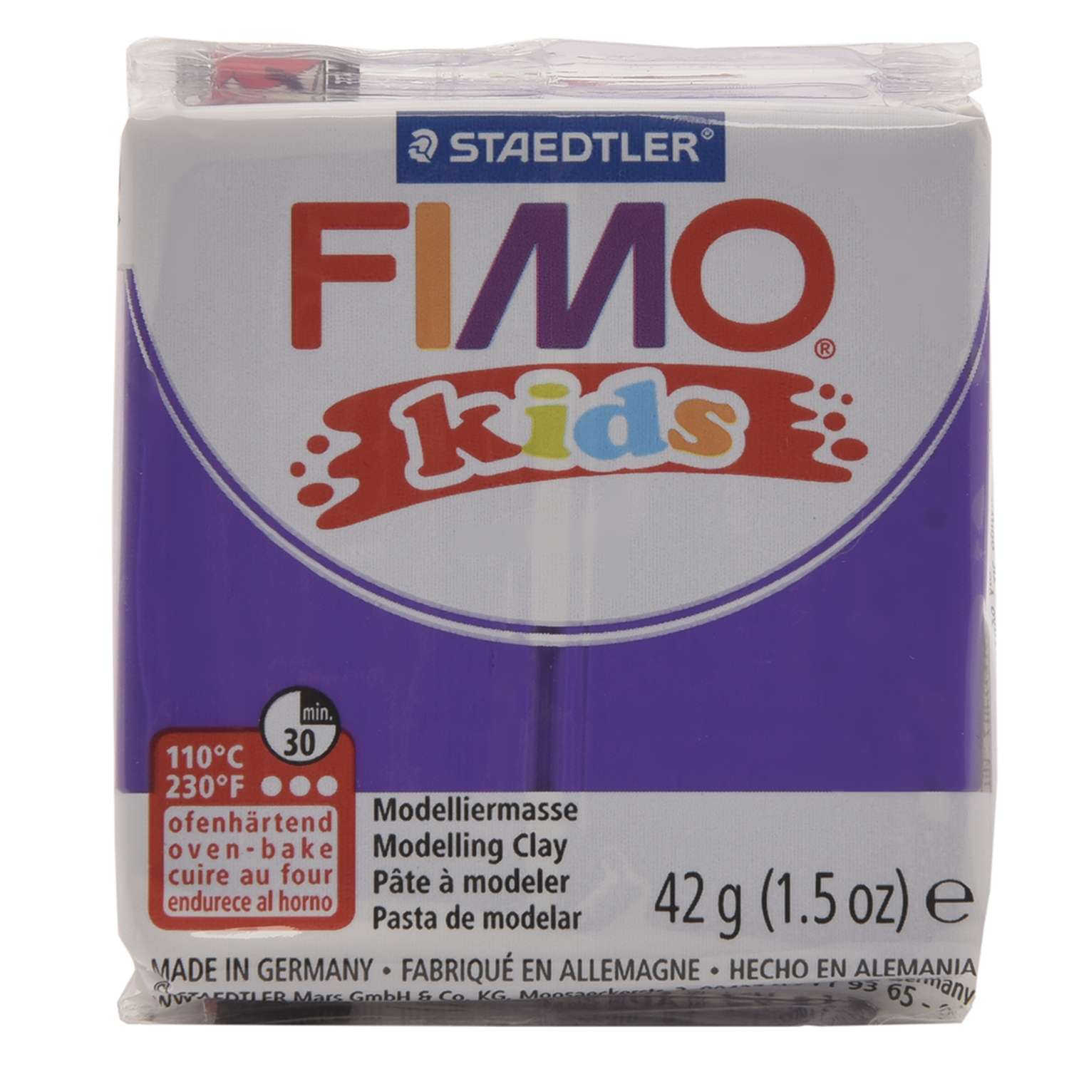 Глина полимерная Staedtler Fimo 42г Фиолетовая - фото 1
