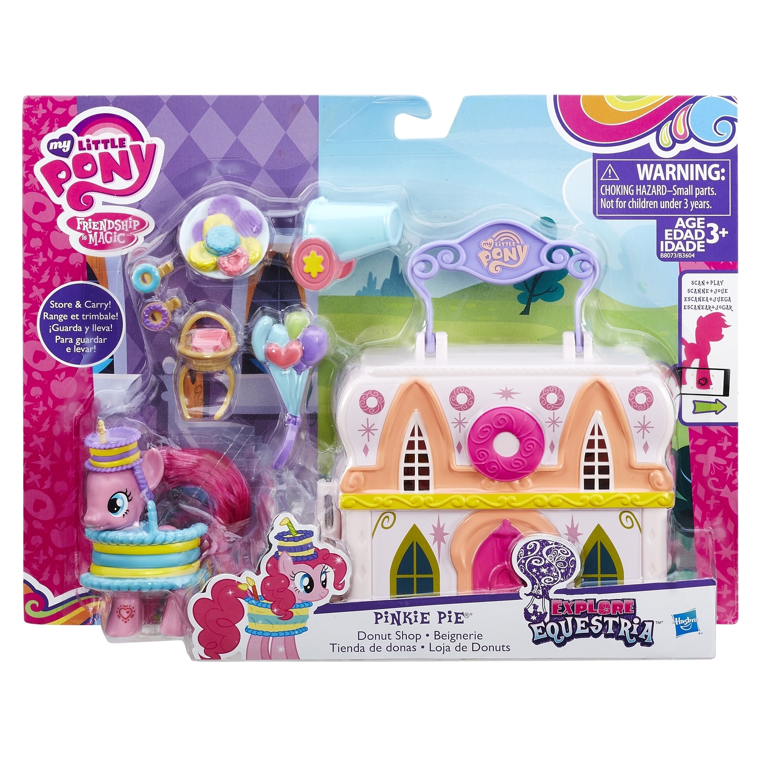 Мини-набор игровой My Little Pony Мейнхеттен Pinkie Pie B8073 - фото 3