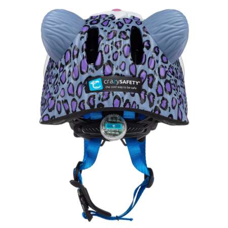Шлем защитный Crazy Safety Leopard Purple с механизмом регулировки размера 49-55 см