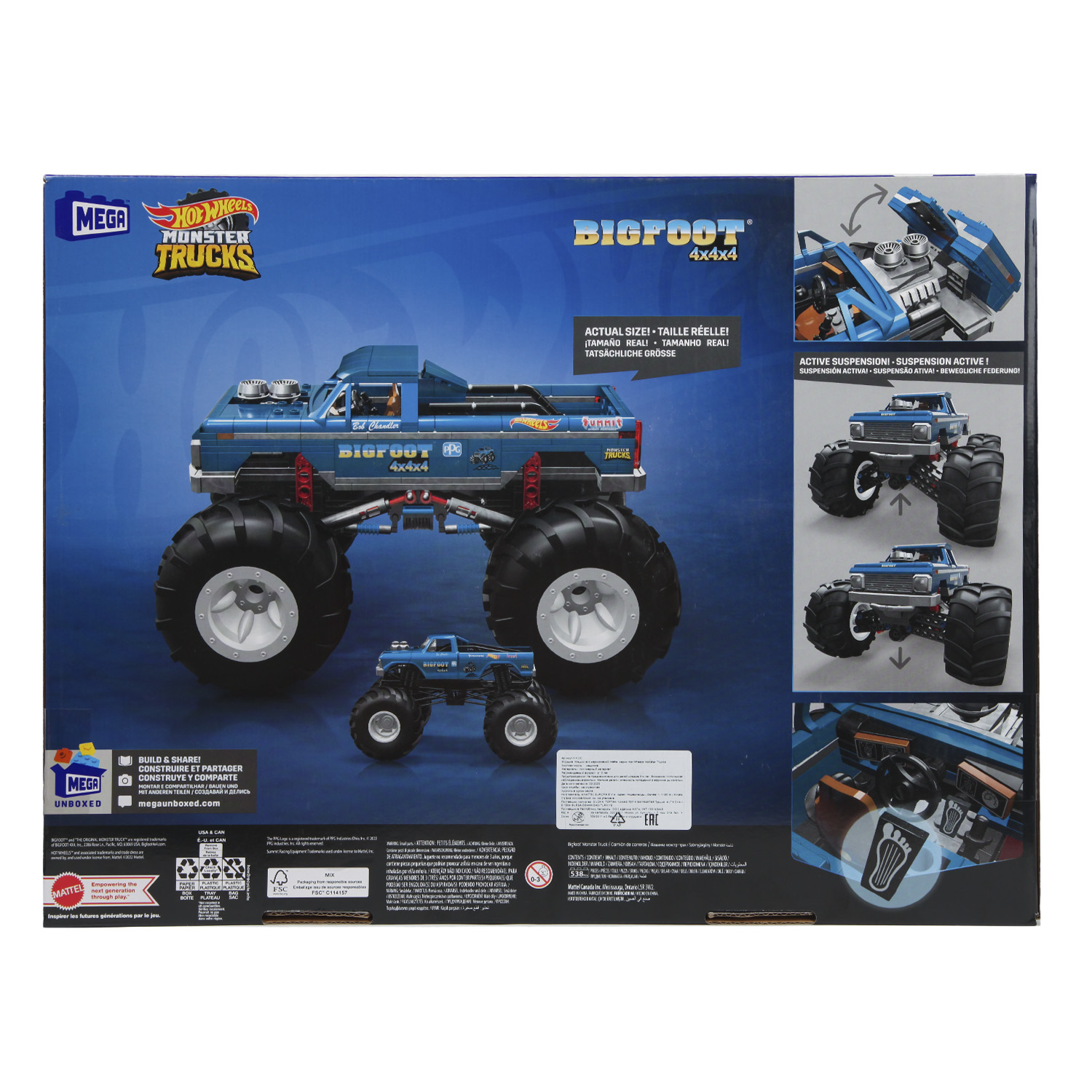 Конструктор Mega Hot Wheels Bigfoot HHD20 - фото 9