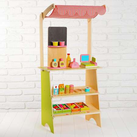 Игровой набор Sima-Land Магазин с деревянными продуктами