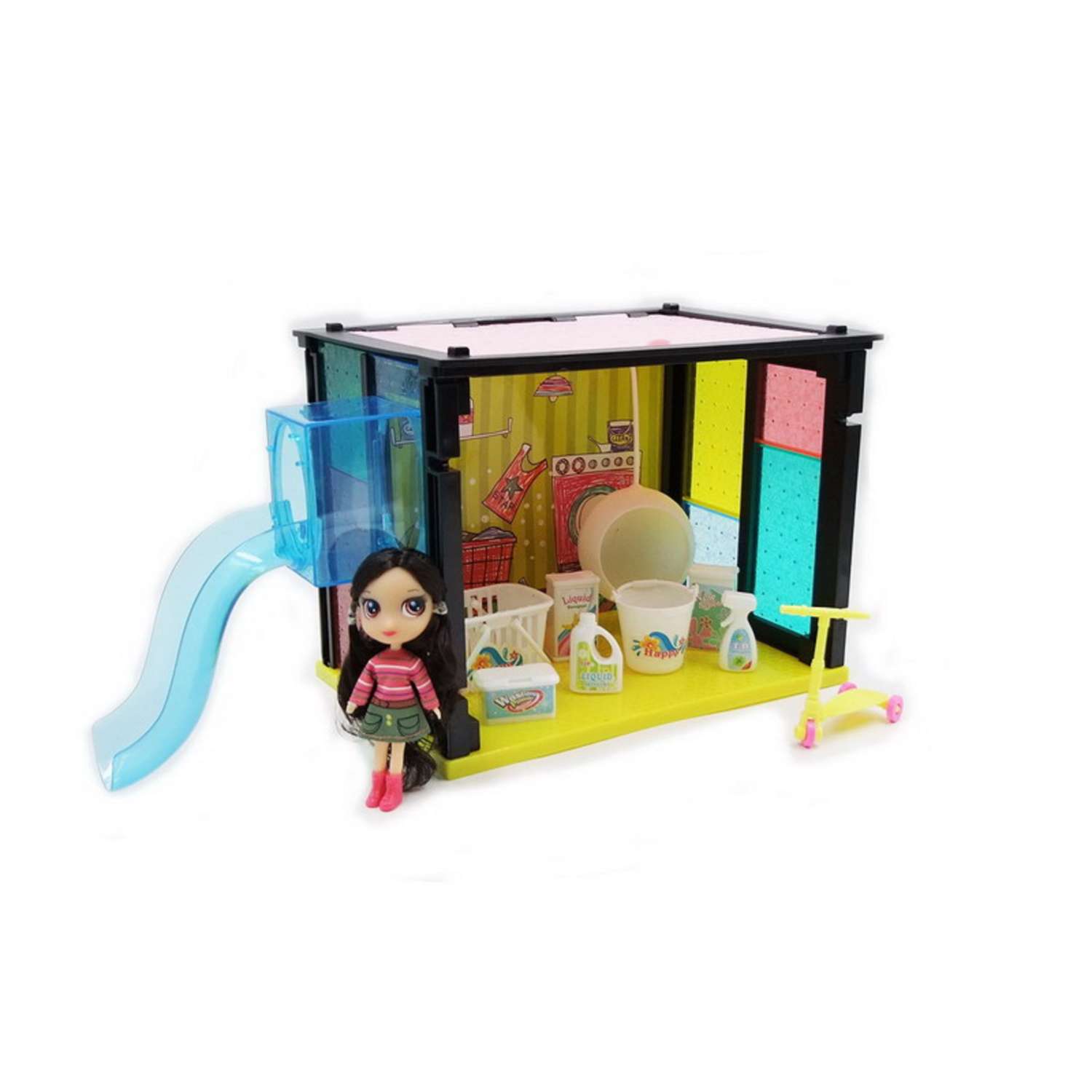 Игровой набор В гостях у куклы Junfa Модный дом с мебелью 35 деталей PT-00851 - фото 1