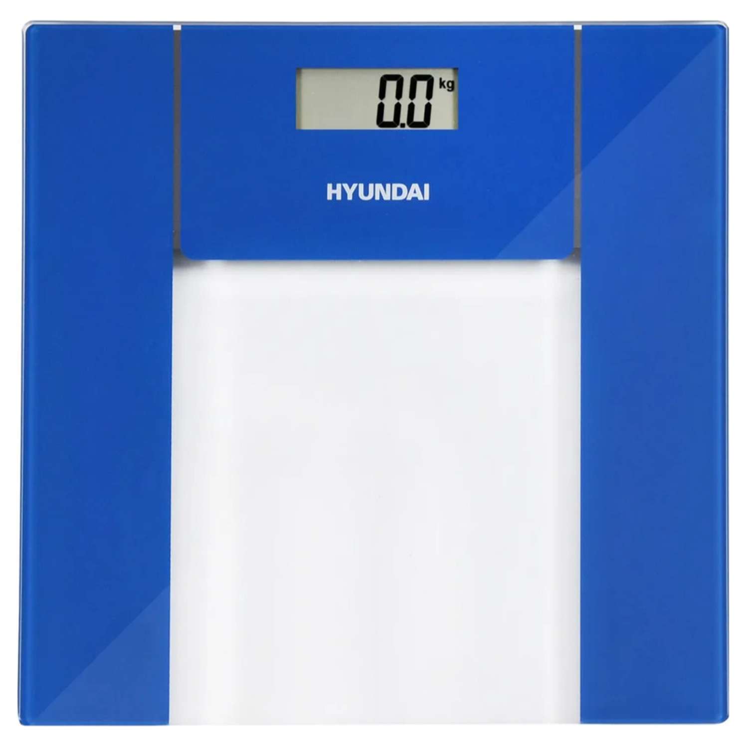 Весы напольные электронные HYUNDAI H-BS03984 максимальный вес 180 кг прозрачный/синий - фото 1