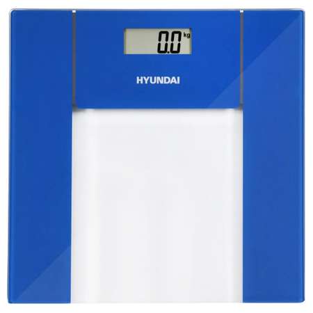Весы напольные электронные HYUNDAI H-BS03984 максимальный вес 180 кг прозрачный/синий