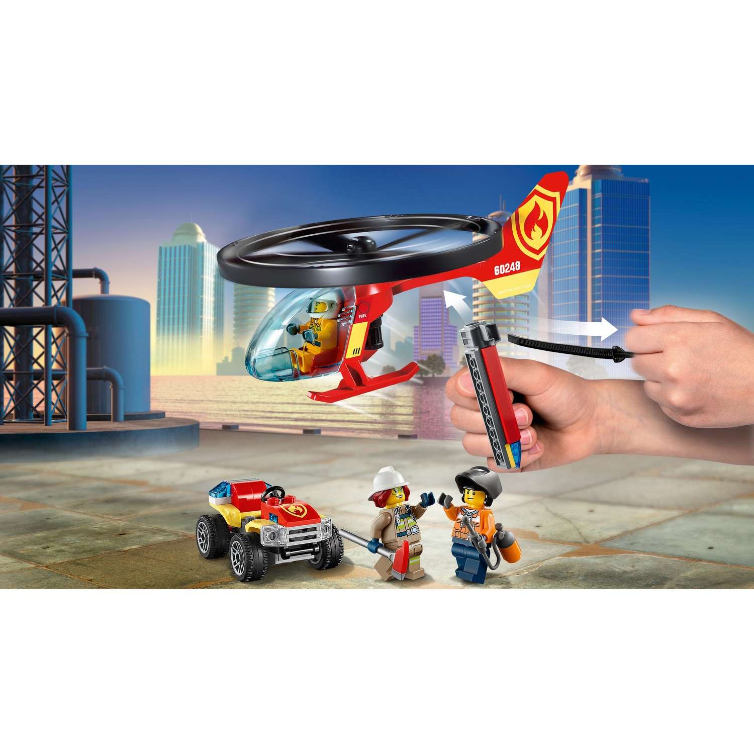 Конструктор LEGO City Fire Пожарный спасательный вертолет 60248 - фото 16