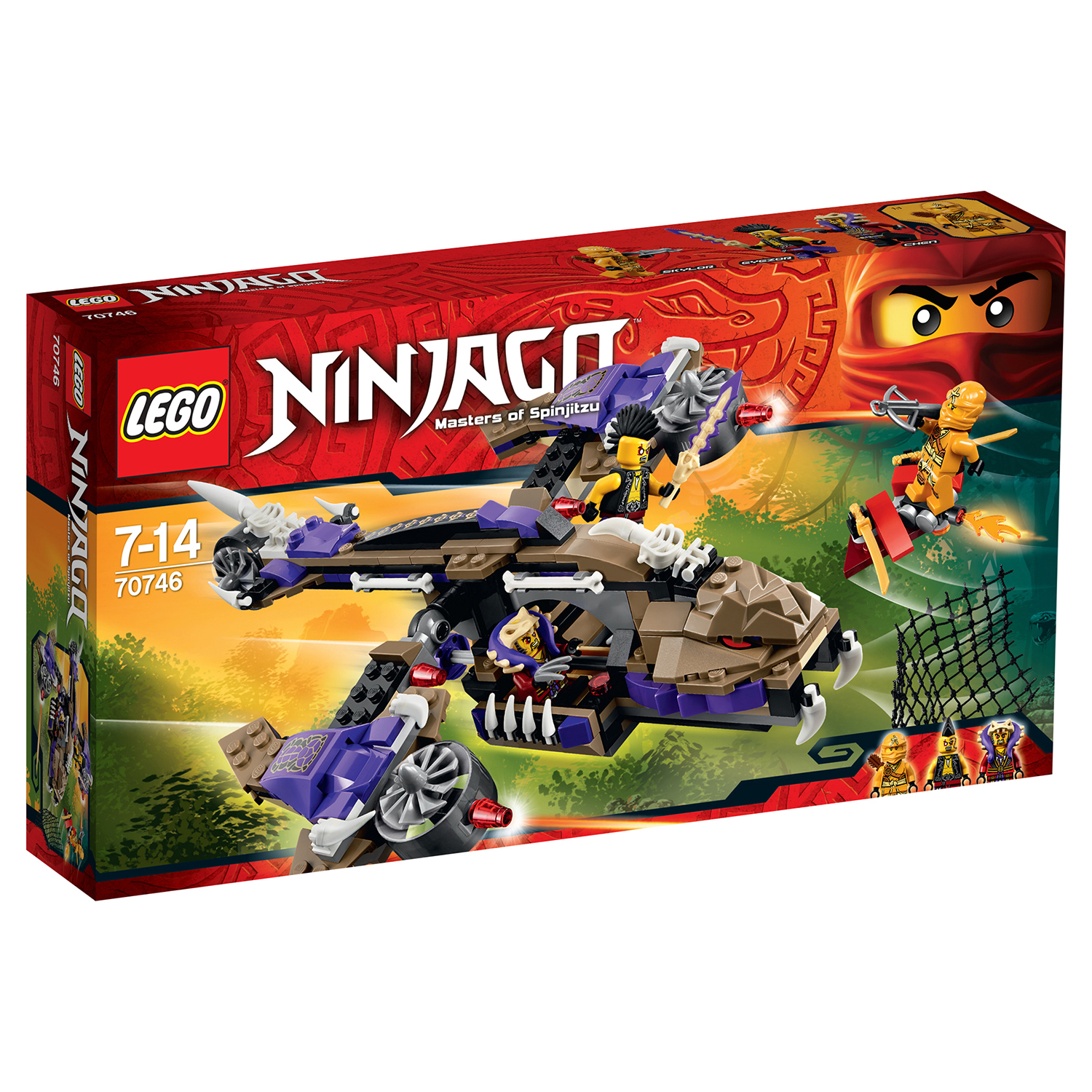 Конструктор LEGO Ninjago Вертолетная атака Анакондраев (70746) купить по  цене 2499 ₽ в интернет-магазине Детский мир