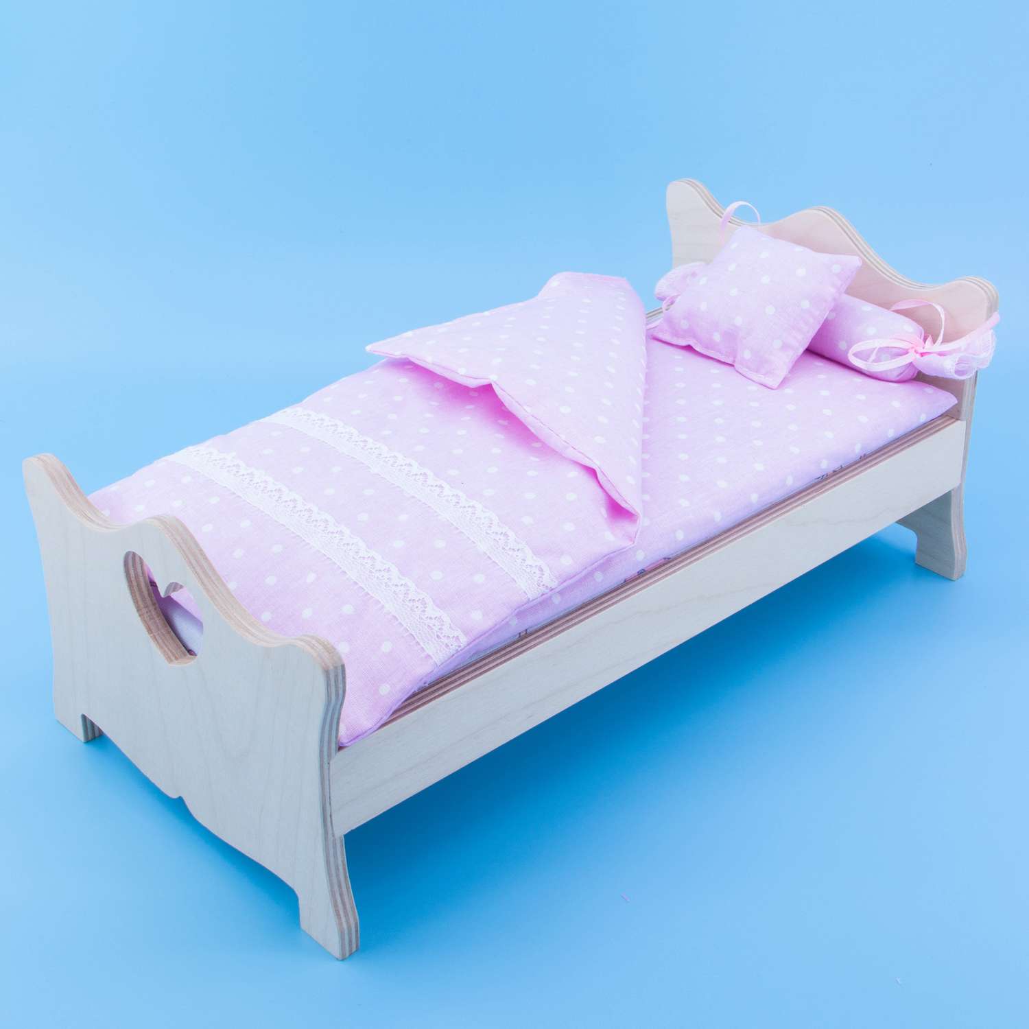 Комлпект постельного белья Модница для куклы 29 см пастельно-розовый 2002пастельно-розовый - фото 9