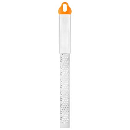 Терка Elan Gallery 33.5х3.5х2 см Оранжевая с ручкой. с пластиковым защитным чехлом