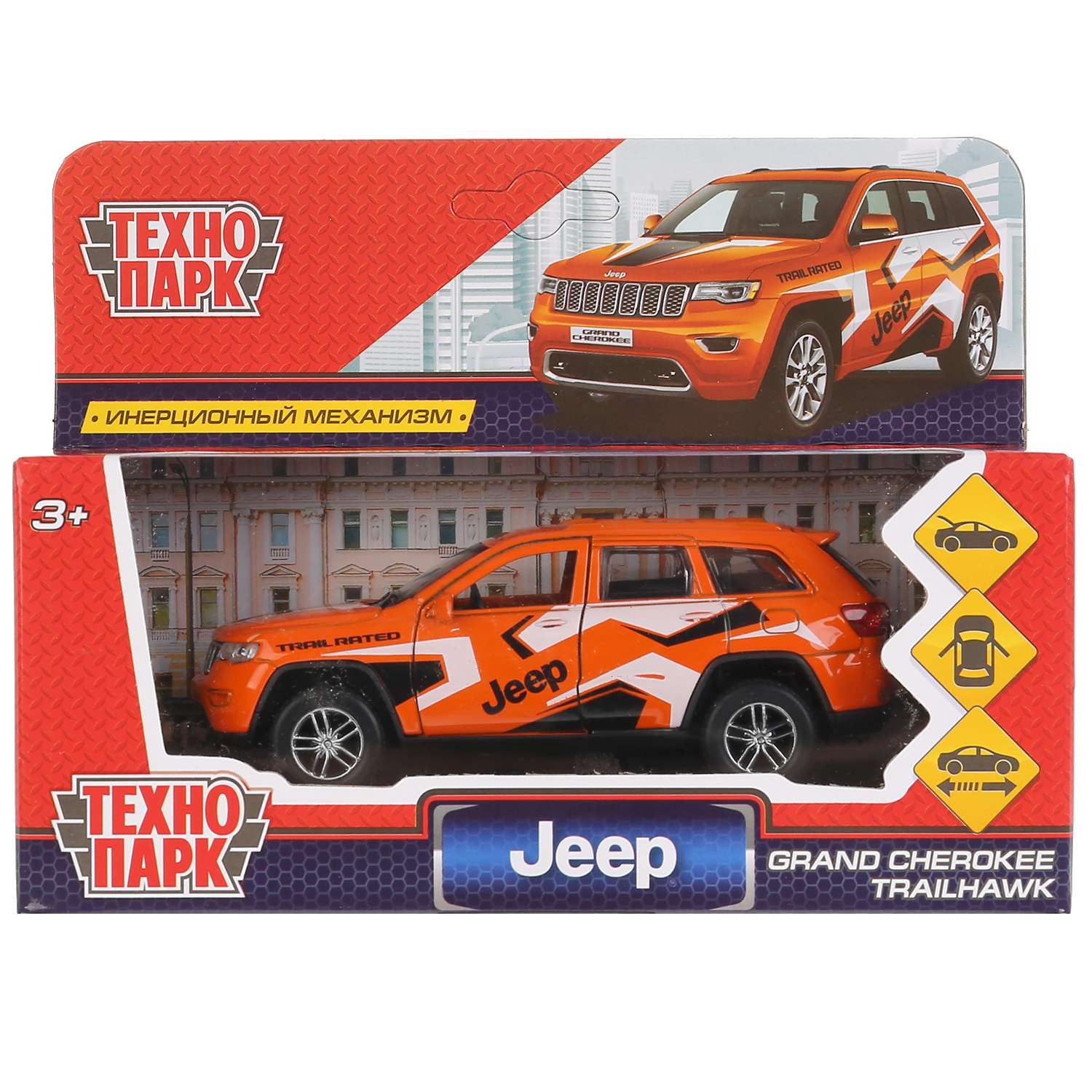 Машина Технопарк Jeep Grand Cherokee Спорт инерционная 289684 289684 - фото 2