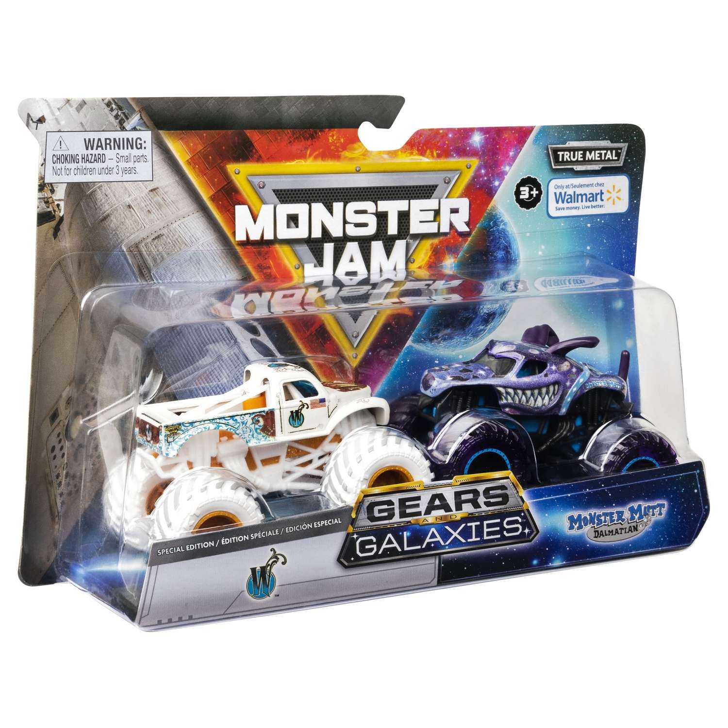 Набор машинок Monster Jam 1:64 Космос Whiplash V Galxy MM Dlmatn 2шт 6063709/20132685 6063709 - фото 3