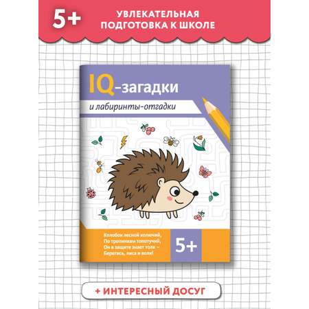 Книга ТД Феникс IQ загадки и лабиринты отгадки: 5+