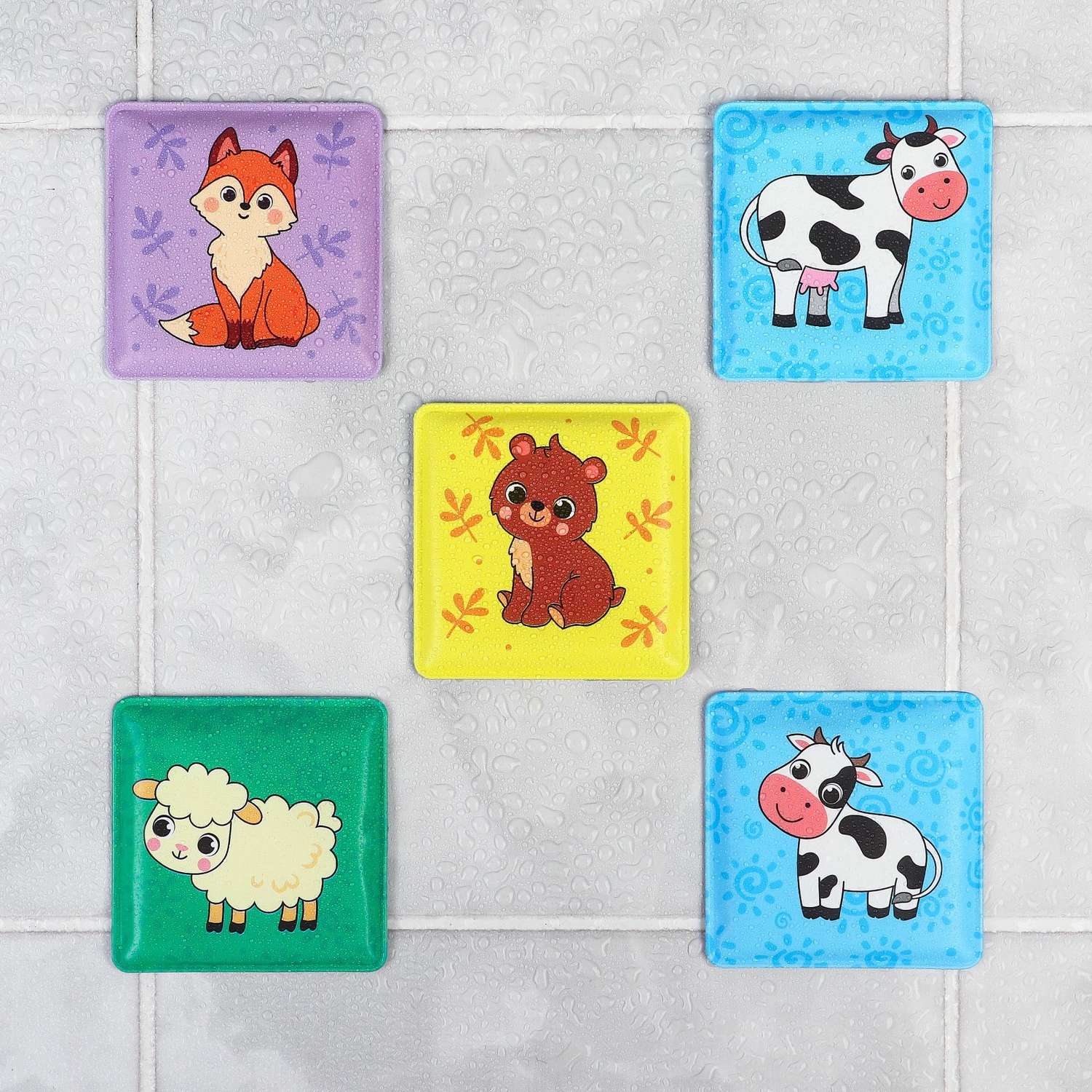Мемо-игра: Крошка Я развивающие наклейки для игры в ванной «Мамы и малыши» - фото 10