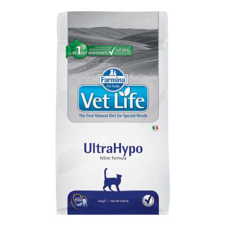 Корм для кошек Farmina VetLife ультрогипоаллергенный 400г