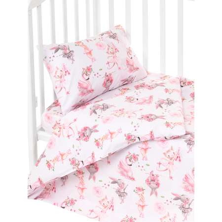 Комплект постельного белья Lemony kids Cute bunny Розовый 3 предмета
