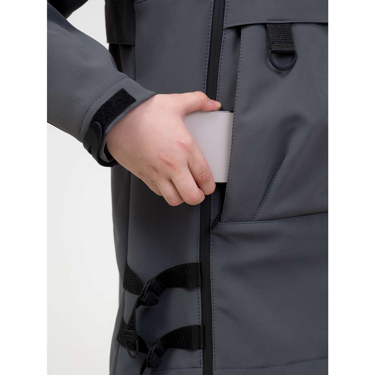 Куртка Sherysheff Куртка-анорак В22143 Серый - фото 9