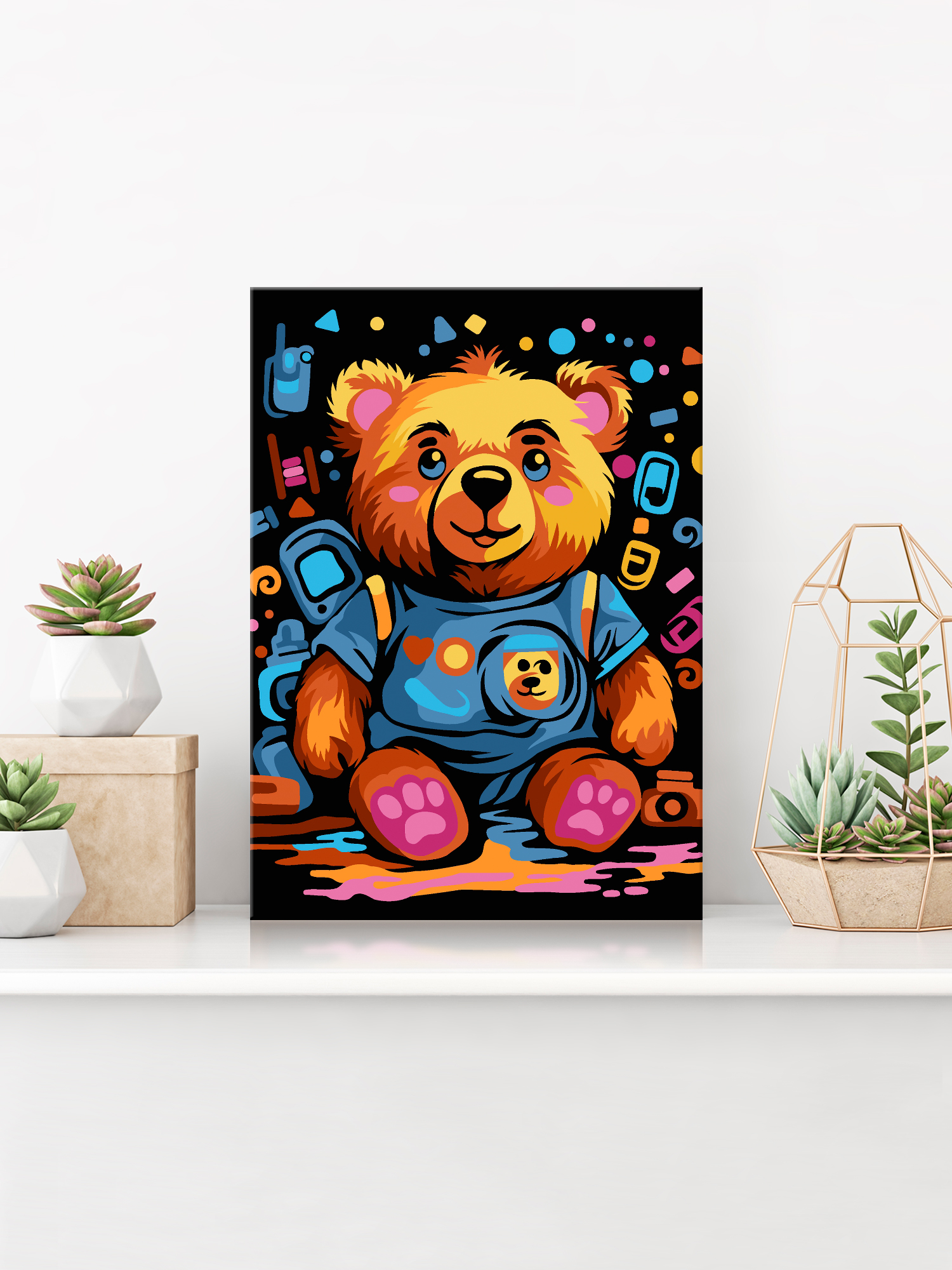 Картины по номерам Hobby Paint размер 15х21 см Милый медвежонок - фото 3