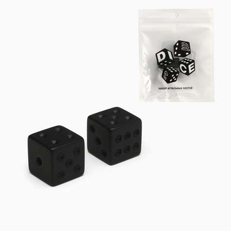 Кубики Sima-Land Игральные «Время игры» 1.6х1.6 см набор 2 шт