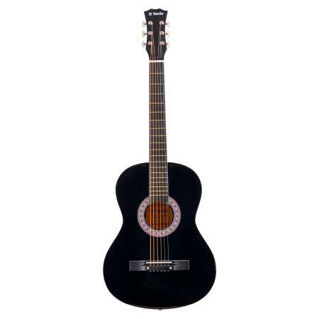 Набор гитариста Terris TF-038 BK Starter Pack фолк гитара черного цвета и комплект аксессуаров