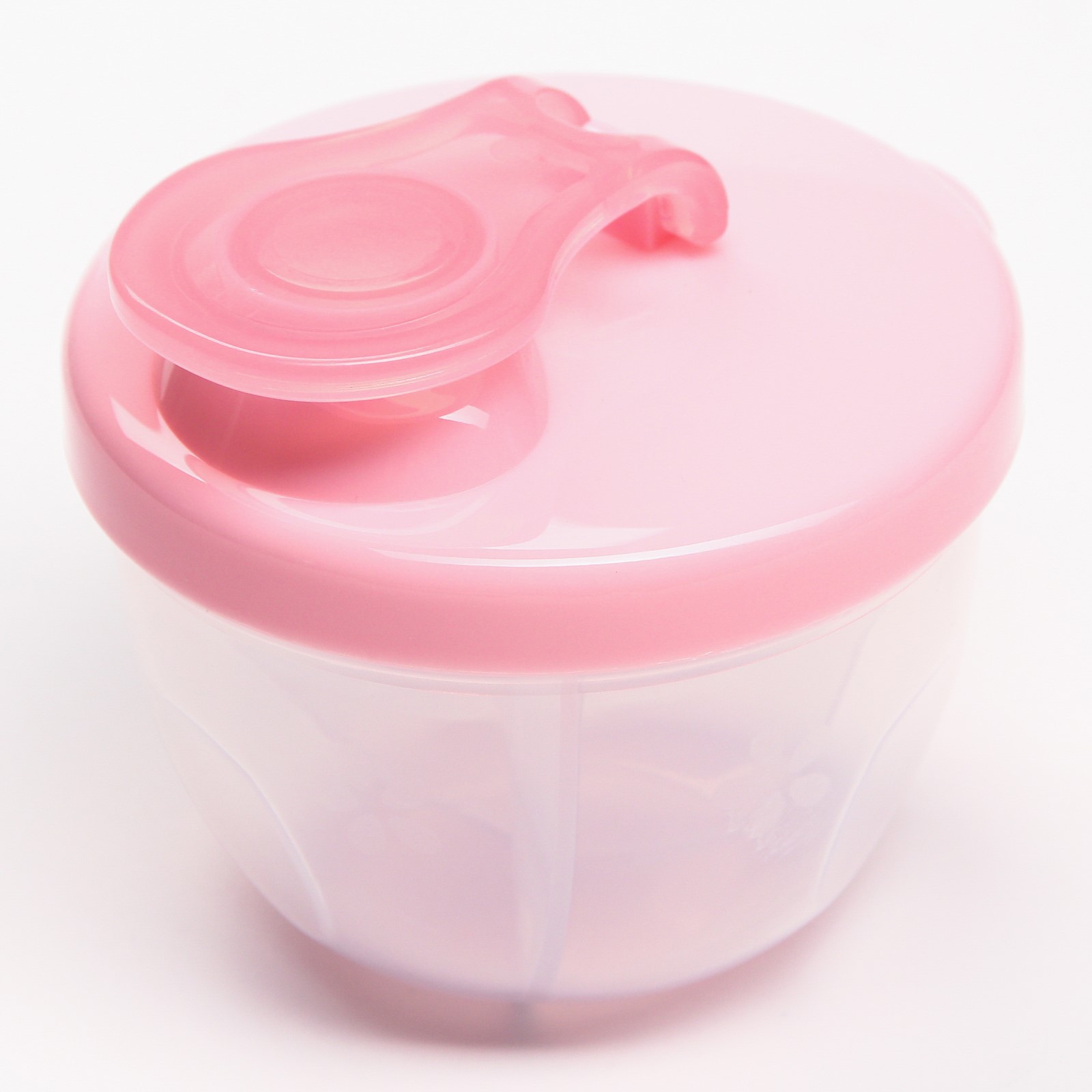 Контейнер Крошка Я для хранения детского питания 3 секции 9 2х8 8х8см цвет розовый - фото 1