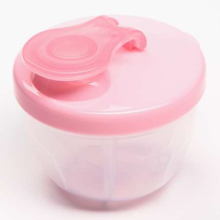 Контейнер Крошка Я для хранения детского питания 3 секции 9 2х8 8х8см цвет розовый