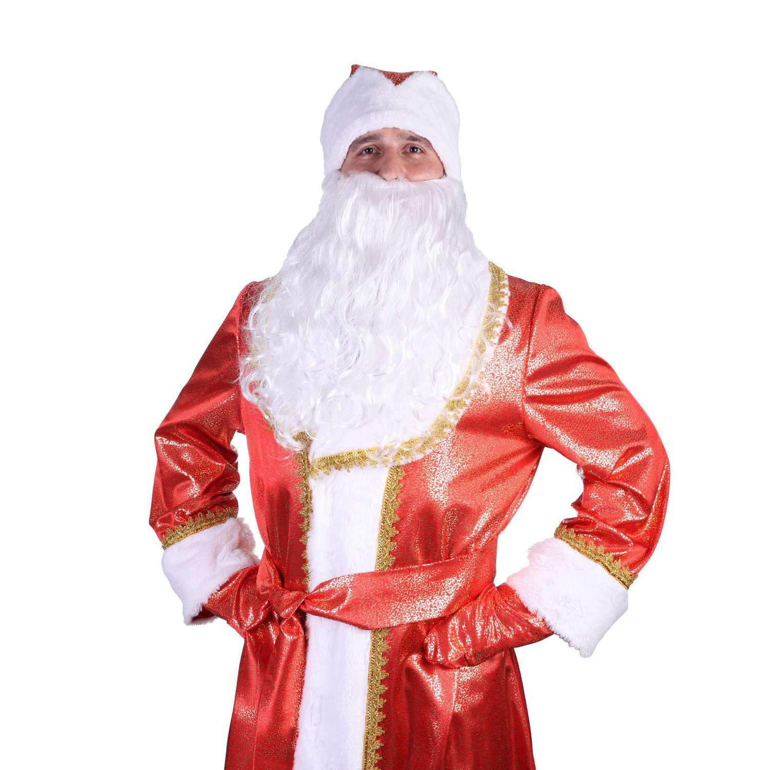 Карнавальный костюм Страна карнавалия Дед Мороз Золотой завиток размер 52-54 2763346 - фото 2