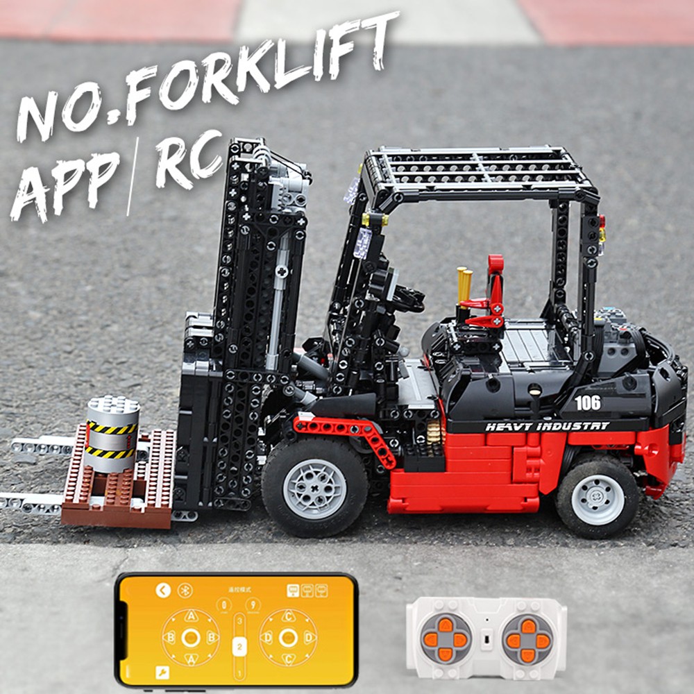 Конструктор Mould King Вилочный погрузчик Forklift Mk II с моторизацией 1719 деталей - фото 4