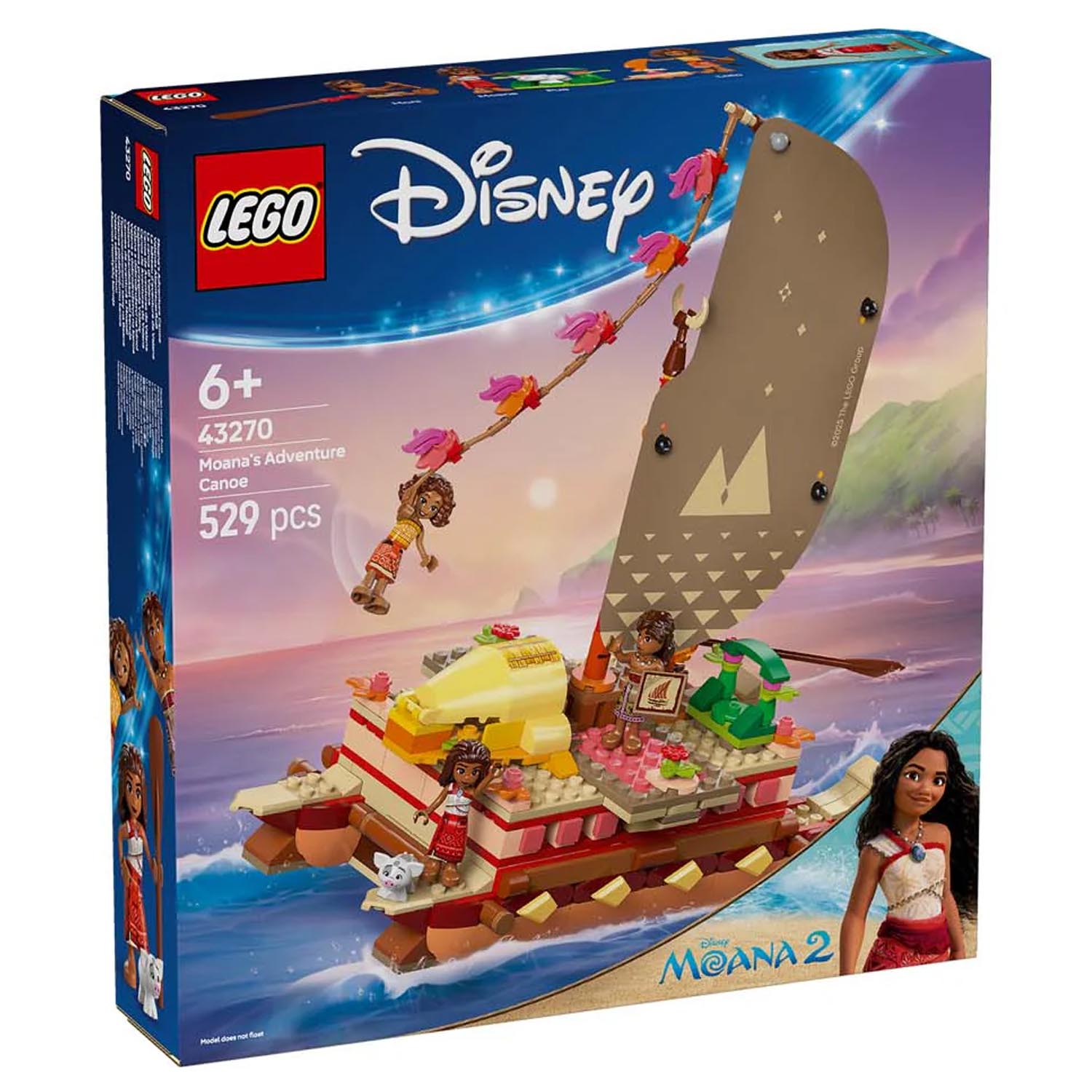 Конструктор детский LEGO Disney Каноэ Моаны для путешествий - фото 2