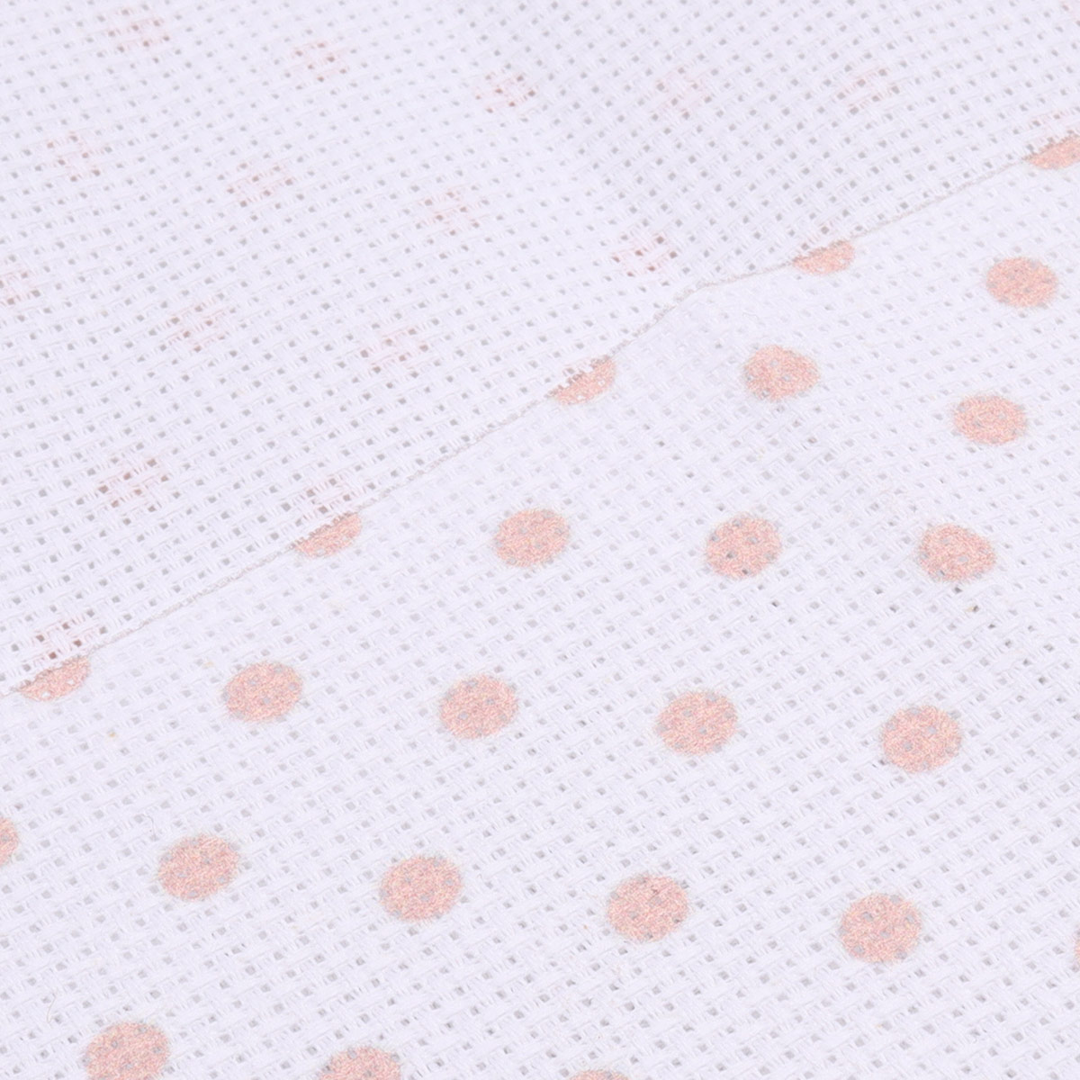Канва Bestex для вышивания шитья и рукоделия дизайнерская 30*30 см Розовый горошек - фото 5