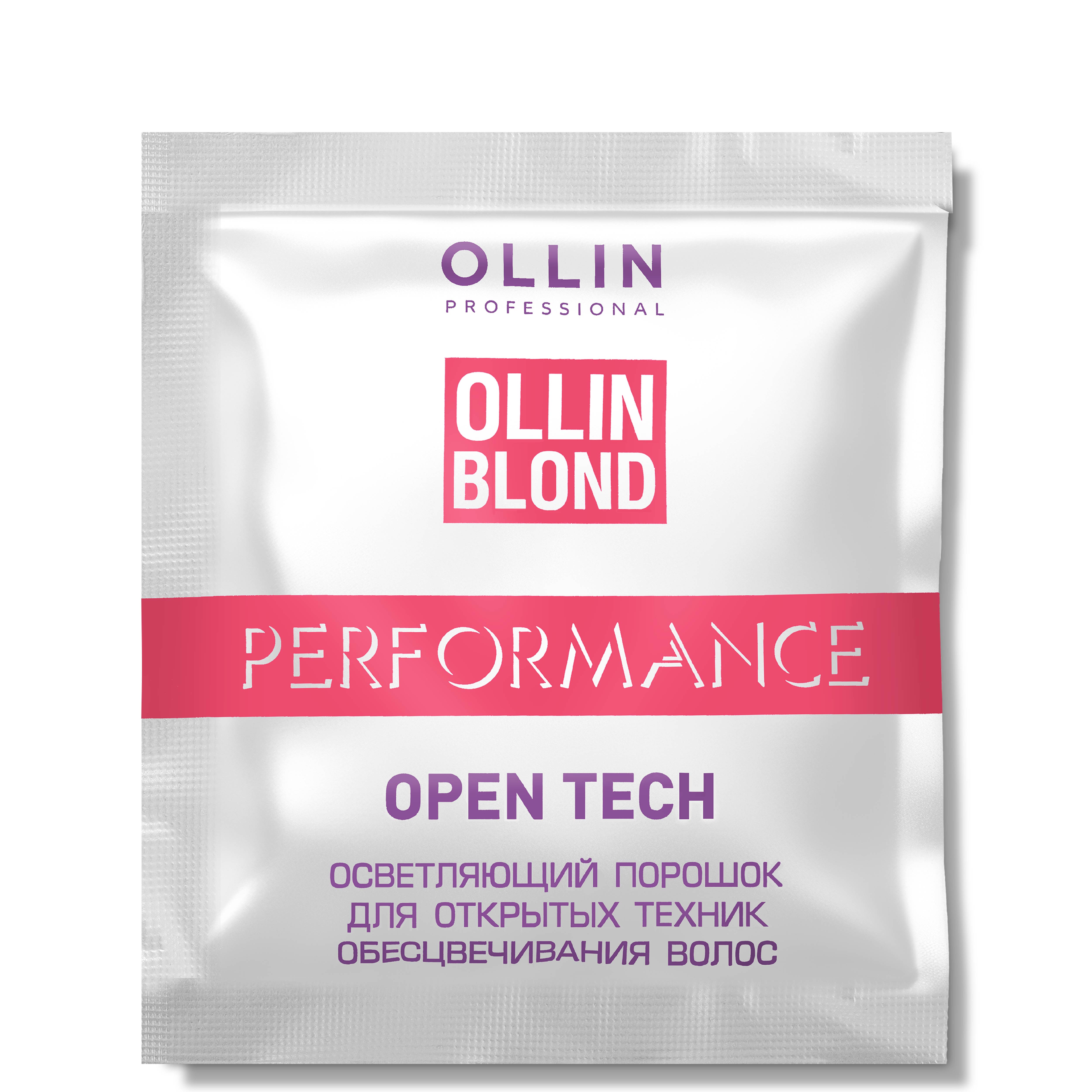 Порошок для осветления волос Ollin PERFORMANCE для открытых техник окрашивания 30 г - фото 1