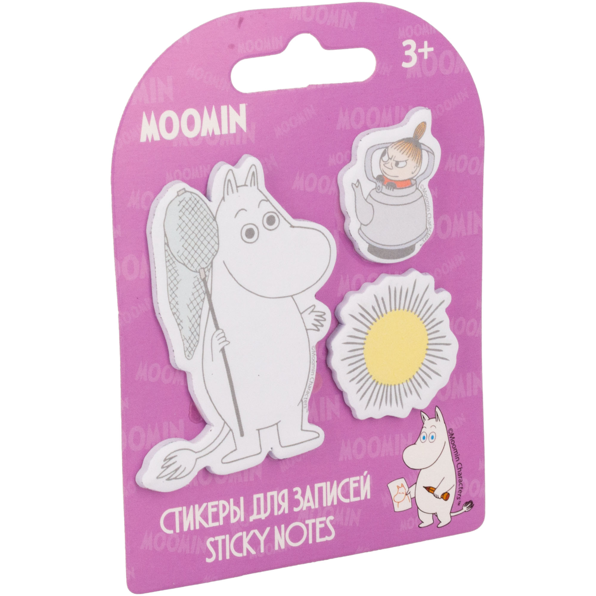 Набор стикеров для записей Moomin 3шт по 20л MTIS-UA1-SN-H3 - фото 2