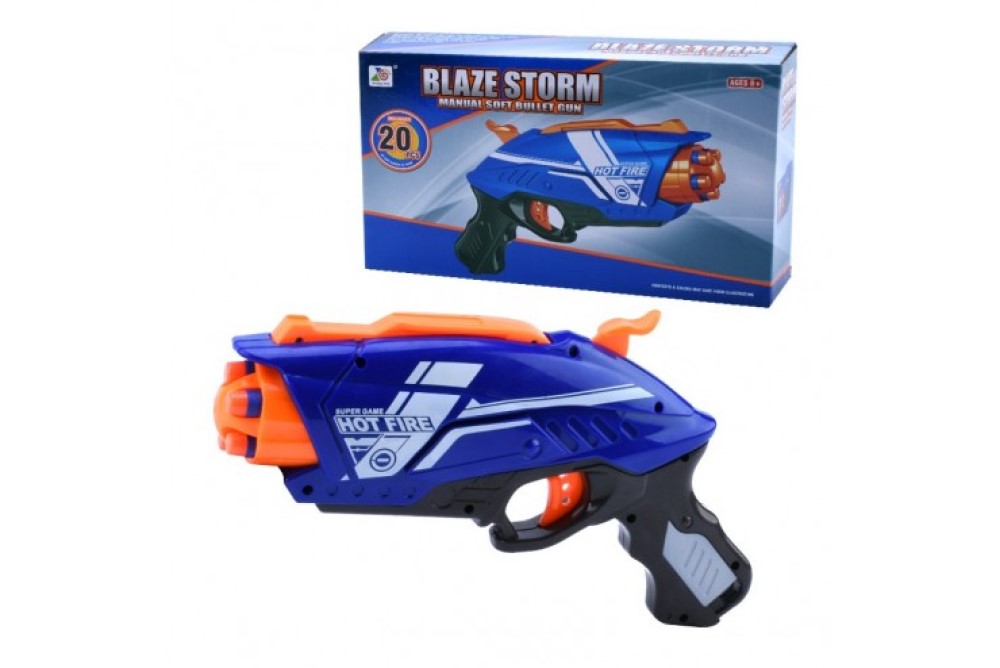 Пистолет Blaze Storm Zecong Toys с мягкими пулями - фото 1