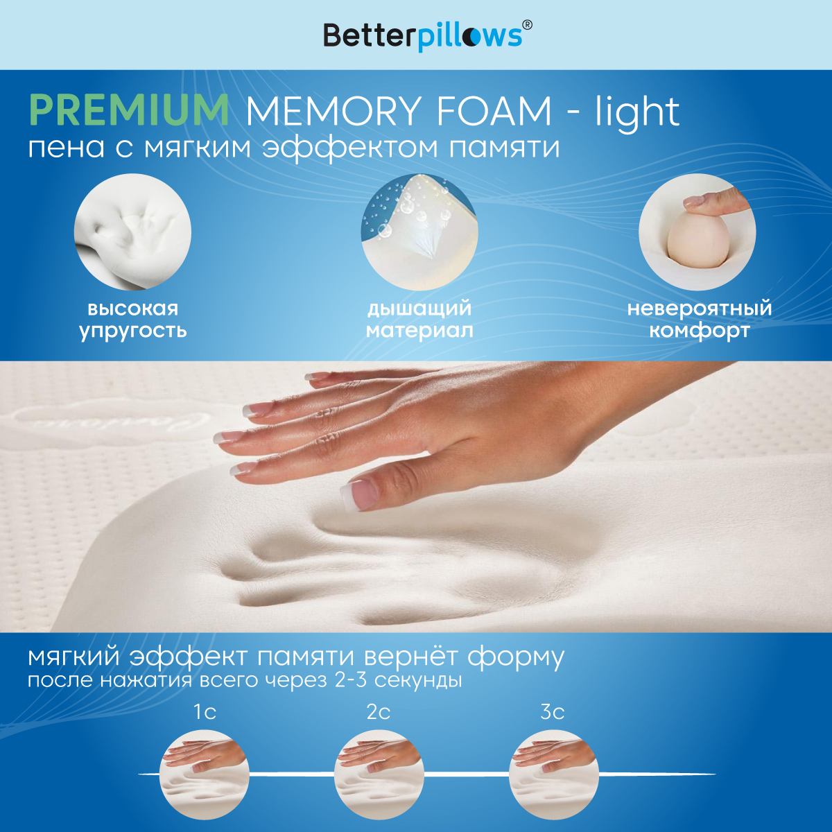 Подушка ортопедическая Betterpillows Сomfort L - фото 4