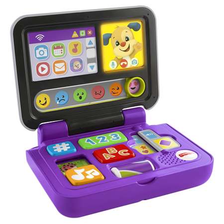 Игрушка Fisher Price Смейся и учись Ноутбук ученого щенка FXK38