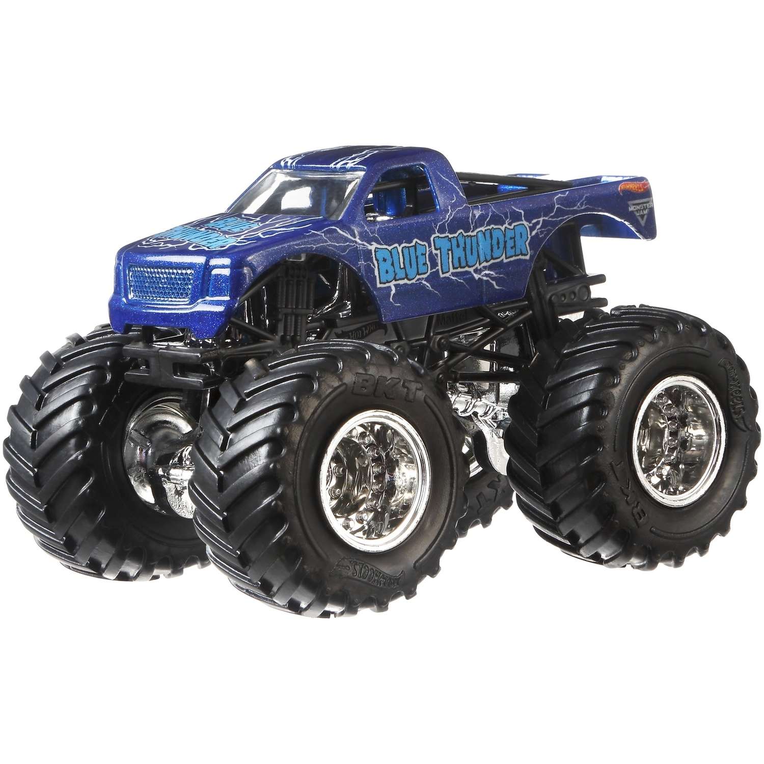 Машина Hot Wheels Monster Jam 1:64 Flashback Синий Гром в новом дизайне FLX14 21572 - фото 6