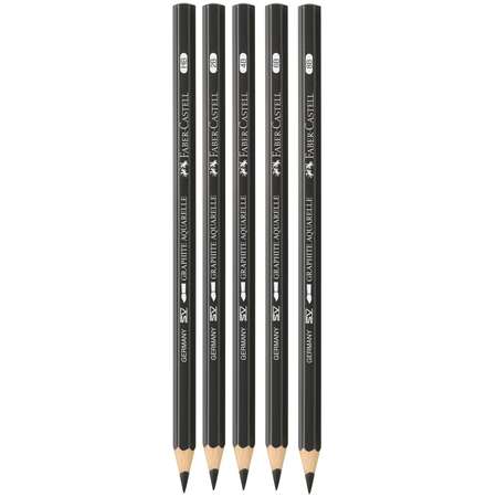 Набор карандашей FABER CASTELL Graphite Aquarelle 5шт HB-8B