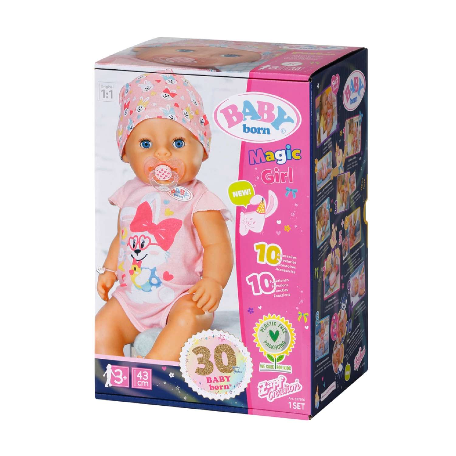 Кукла Zapf Creation Baby Born Девочка с магическими глазками 43 см 833-698 - фото 1