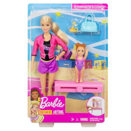 Набор игровой Barbie Спортивная карьера Барби-тренер по гимнастике FXP39