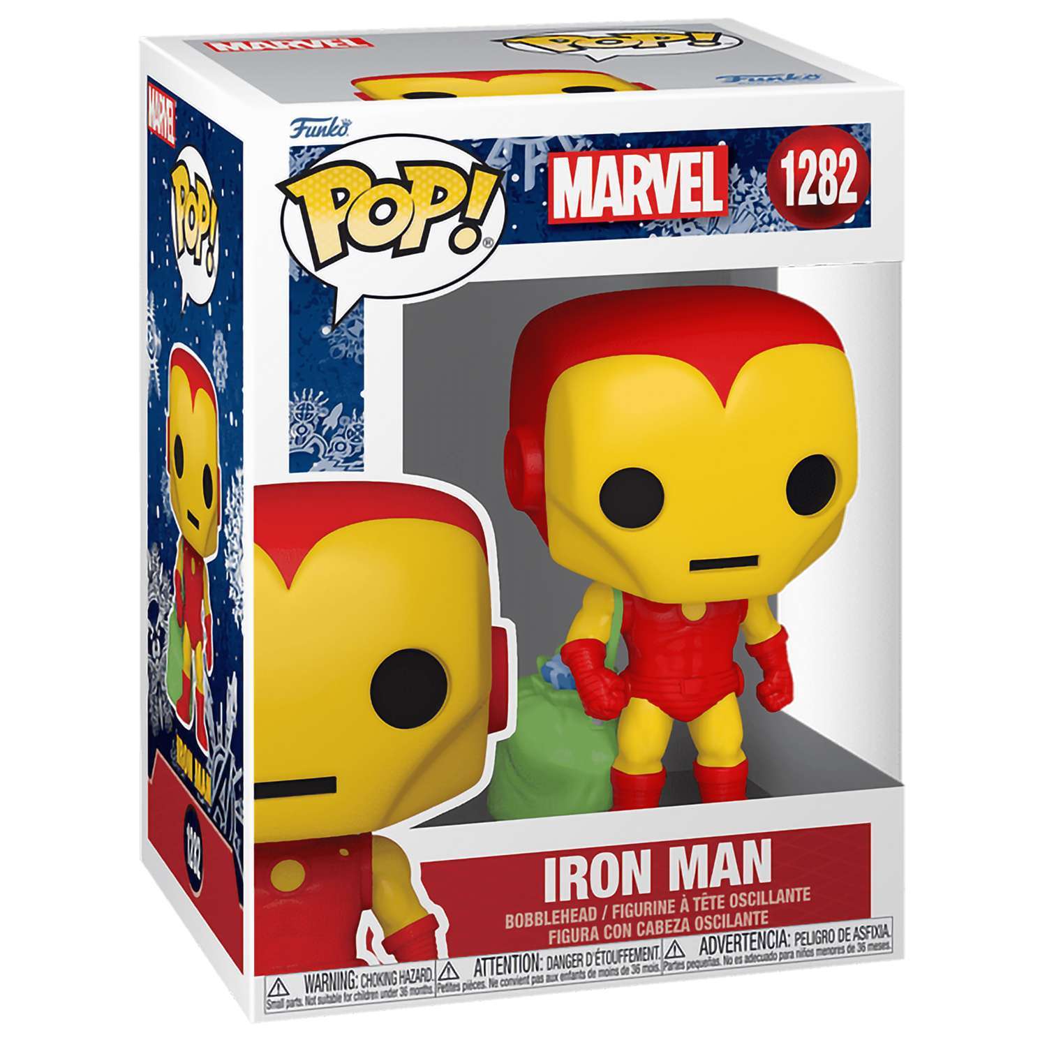 Фигурка Funko POP! Bobble Marvel Holiday Iron Man with Bag Железный Человек - фото 2