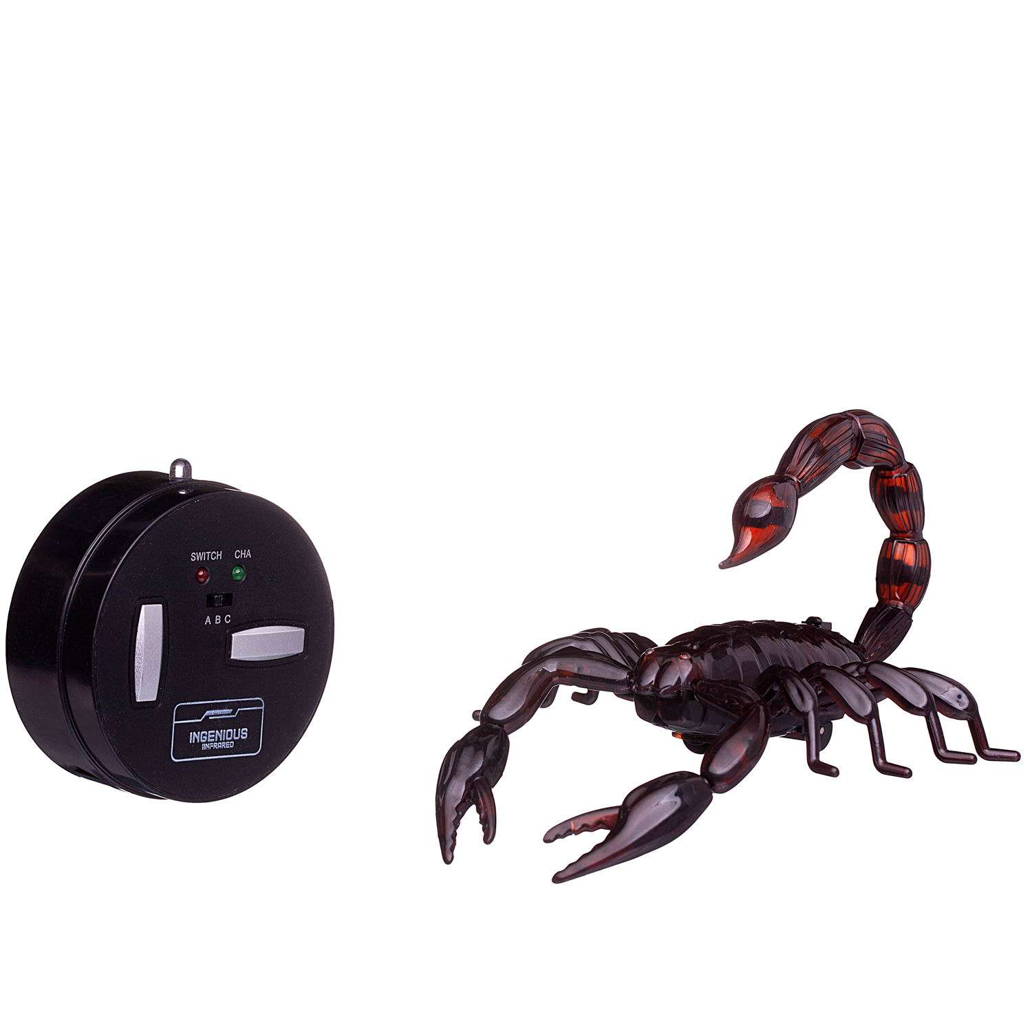 Интерактивная игрушка Junfa Скорпион коричневый на радиоуправлении световые эффекты 16х13х7см - фото 1