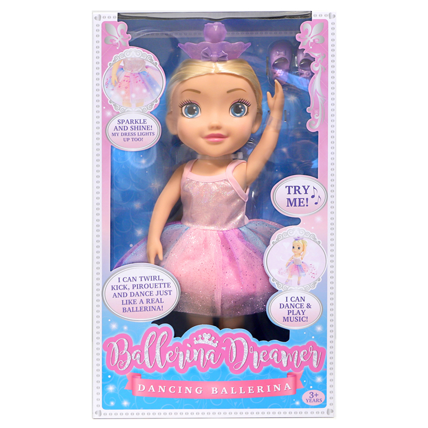 Игрушка Ballerina Dreamer кукла танцующая балерина светлые волосы свет звук 45см HUN7229 HUN7229 - фото 9