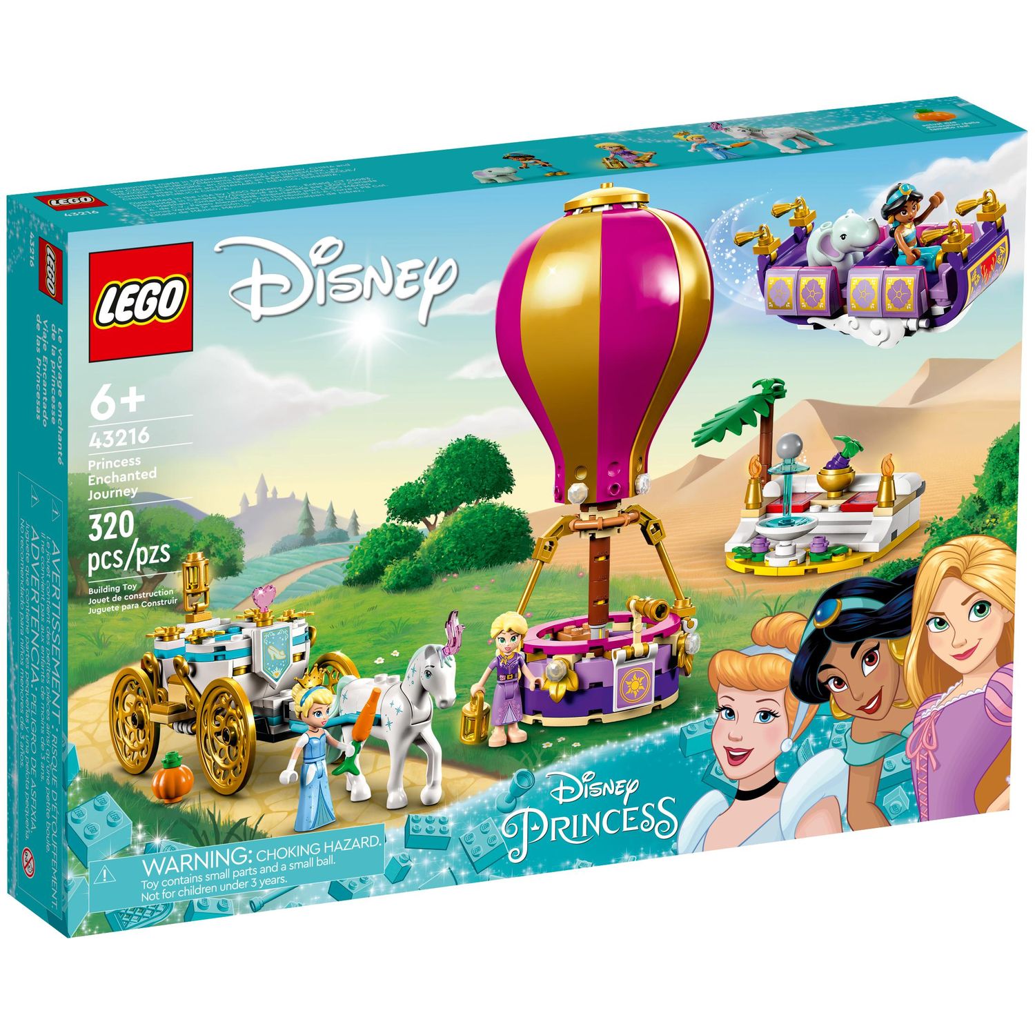 Конструктор LEGO Disney Princess Волшебное путешествие принцесс 43216  купить по цене 5499 ₽ в интернет-магазине Детский мир