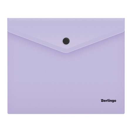 Папка-конверт на кнопке BERLINGO Instinct А5+ 180мкм лаванда набор 10 шт
