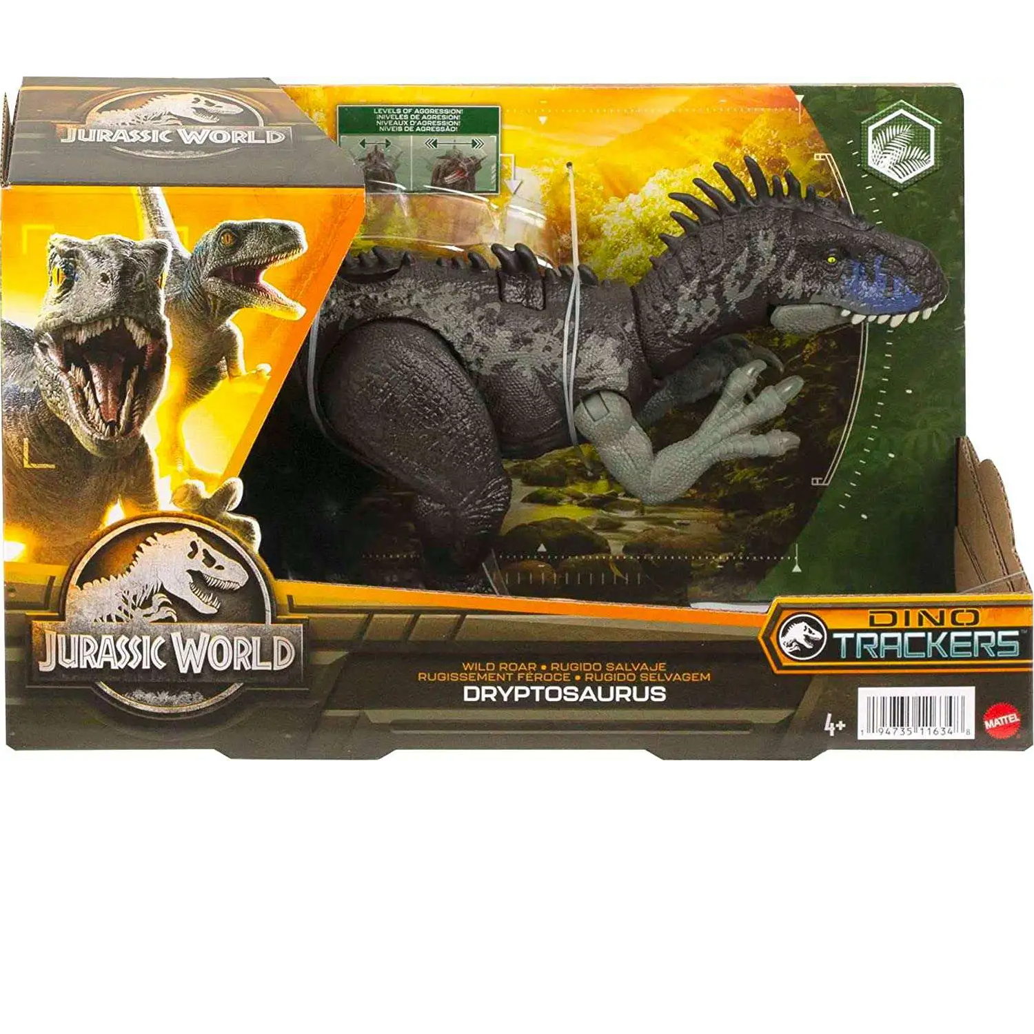 Фигурка Jurassic World Wild Dryptosaurus Dinosaur HLP15 - фото 4