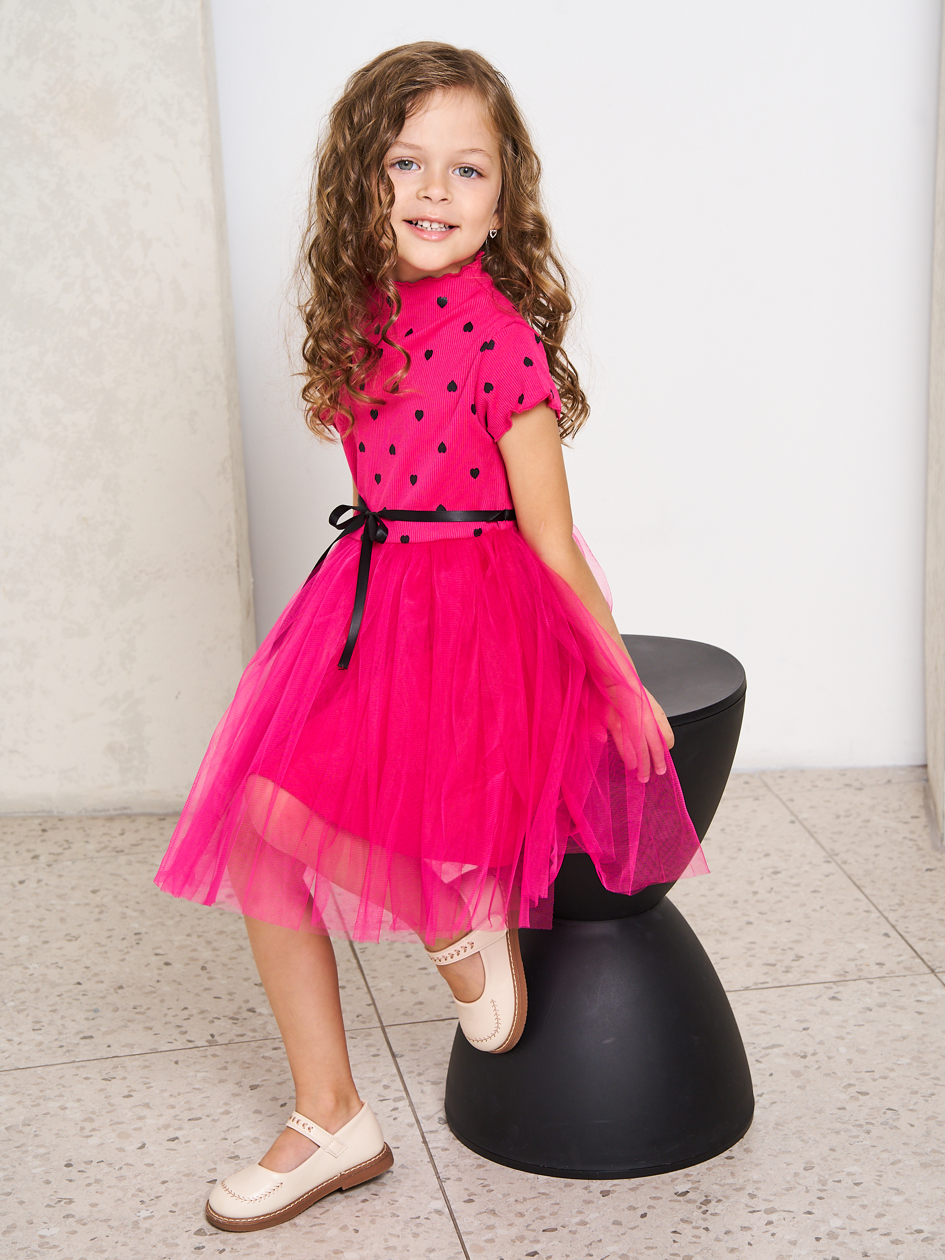 Платье Mil Art kids 1902201521DRESS-ROSE - фото 5