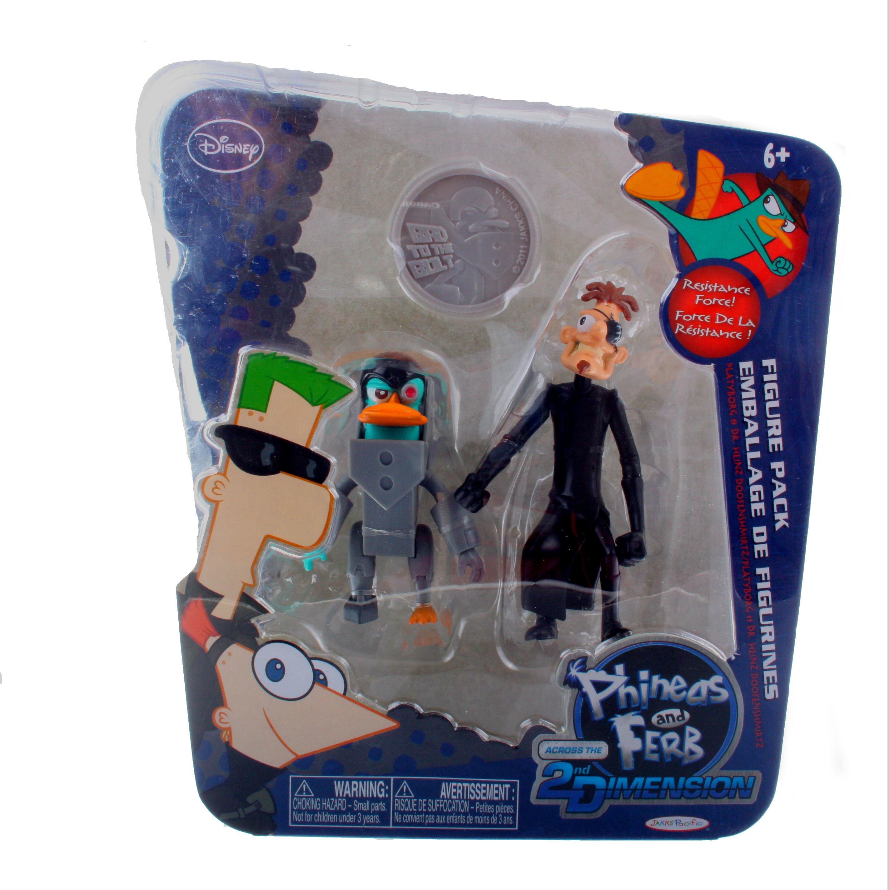 Фигурки Jakks Pacific Финес и Ферб с аксессуарами 9-10 см купить по цене  119 ₽ в интернет-магазине Детский мир