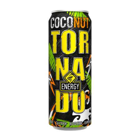 Напиток Tornado Energy Coconut безалкогольный газированный 0.45л