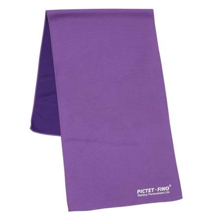 Спортивное полотенце PICTET FINO охлаждающее фиолетовое в пластиковой банке