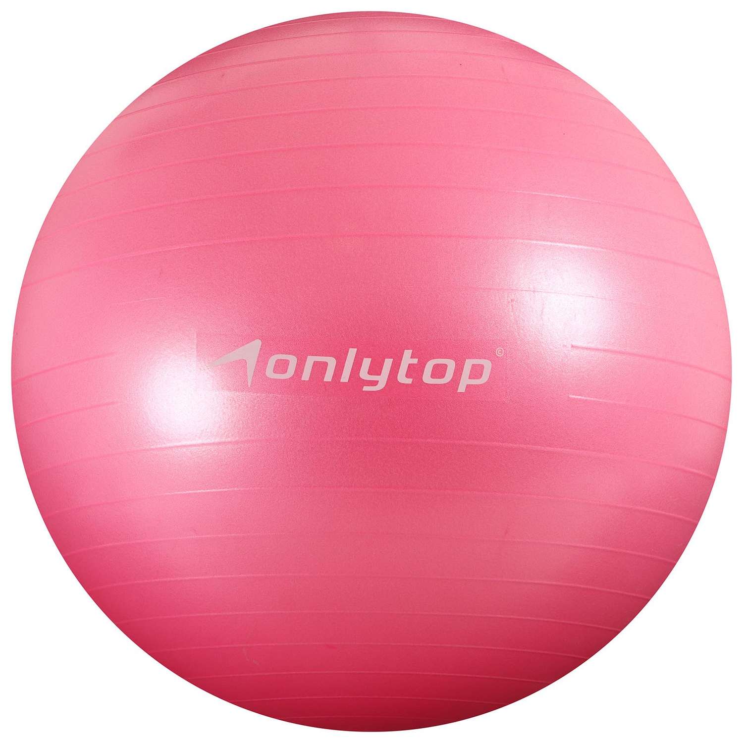 Фитбол ONLITOP d=85 см. 1400 г. антивзрыв. цвет розовый - фото 1