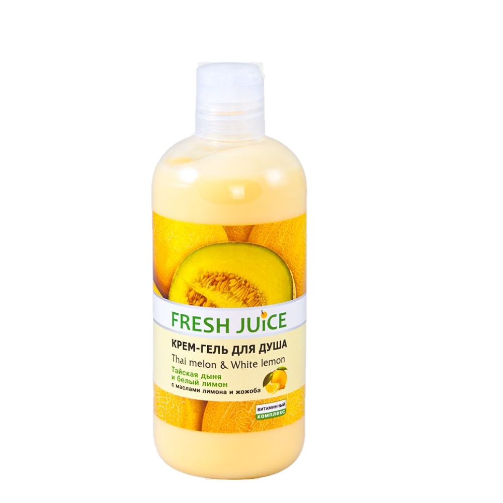 Крем-гель для душа Fresh Juice Тайская дыня и Белый лимон 500 мл - фото 1