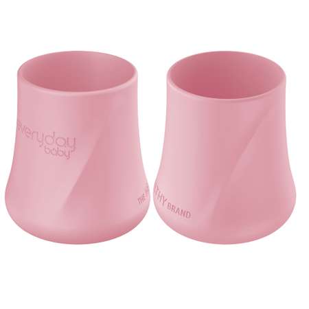 Чашка Everyday Baby силиконовая детская 2 шт розовый